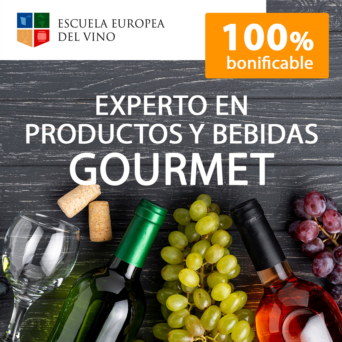 Experto en productos y bebida gourmet Escuela del Vino Europea